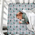 2-Pack, 52'' 28'' Crib Sheets for Boys or Girls Fitted Crib Sheet x for Standard Crib & Toddler Mattres, Soft