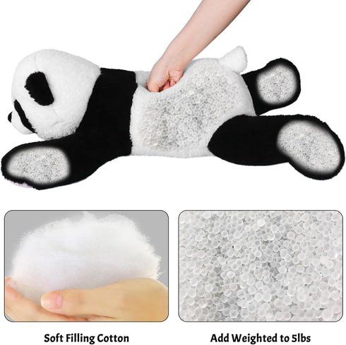 5lb 24in Wepop Weighted Stuffed Animals, Big Panda Plush, Cute Soft Plushie Pillows for Adults Boys Girls