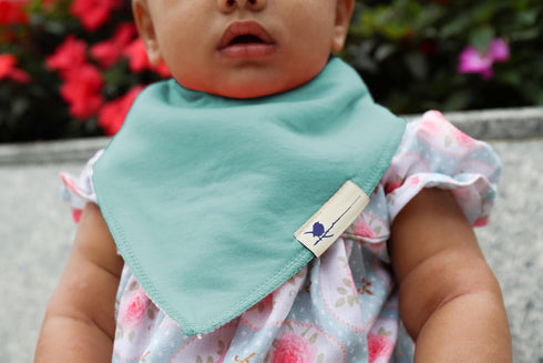 Blue Wren Baby Co 5-pack Magnetic Bandana Drool Bibs - Magnetic Closure Baby Bibs - Safe, Easy, Chic Teething Bib