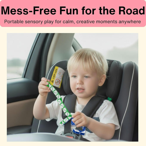 NAMUWASAE Set 31Pcs Travel Fidget Toy for Kids Sensory Kit for Stress Relief Creativity Mess Free Screen Free Play