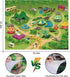3-5 8 Set TEMI Dinosaur Truck Toys for Kids Years, Tyrannosaurus Transport Car Carrier Truck with Dinosaur Figures