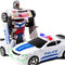 Toysery Transforming Robot Police Car with Light - Smart Robot Police Cars for Boys Age 7 to 9