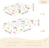 CZXW 52" 28" Rainbow Cake with Sprinkles Crib Sheets Fitted x Natural Cotton Soft & Breathable for Baby Crib Mattress