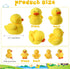6 Set, 5 Kasyat Pcs Yellow Duck Stuffed Animal Play Mother with Little Duck Plush, Stuffed Animals Plushie Soft