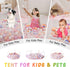 Kids Ball Pit Large Pop Up Play Tent for Toddlers Girls Boys for Indoor Outdoor Baby Playpen with Carry Tote (Pink)
