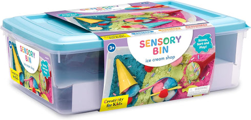 Creativity for Kids Sensory Bin: Ice Cream Shop Playset - Toddler Learning Toys for Ages 3-4