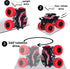 LONANDY 4 Pack Monster Truck Toys - Friction Powered Push and Go Toy Cars, Stunt Toy Vehicles for Kids Ages 3+