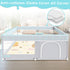 50 50 27 inches Fshibila Baby Playpen with Mat, Baby Playard for Toddlers, Sturdy Safety Play Yard with Soft Breathable
