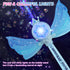 LED Light & Music Bubble Machine - Bubble Wands for Kids Girls | 3 AA Batteries & 2 Bubble Solutions | Outdoor Party