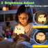 DREAMING MY DREAM Cute Duck Lamp,Do Do Duck Night Light,Silicone Squishy Nursery Bedside Lamp,USB Rechargeable Touch