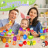 24 Letapapa Pcs Easter Eggs Filled with Eye Popping Keychain, Squeeze Fidget Toys for Toddler Easter Basket Stuffers