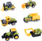 ANDOLO Mini Construction Trucks Toys, Small Construction Toys 6Pcs Vehicles Tractor Toys