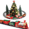 Classic Christmas Train Set with Lights and Sounds Railway Tracks Sets Battery