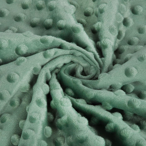 HOMRITAR Baby Blanket for Boys, Soft Lightweight Minky with Double Layer Dotted Backing, 30 x 40 Inch (Green Pine Tree)