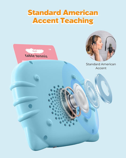 510 Words Talking Flash Cards for Toddler 1-4 Year Olds, Language Learning Toys, Pocket Speech Therapy Toys