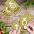 Gold Diamond Bridal Shower Scratch Off Game Cards (32 PCS), Gift Certificate Scratch Off Cards for Wedding Activities