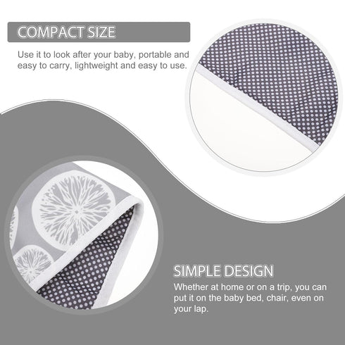 SHOWERORO Changing Pad Portable Folding Diaper Cushion Large Travel Mat Reusable Lightweight Safe Material for Cradle