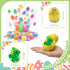 BicMan 36 Pack Prefilled Easter Eggs with Dinosaur Pop Fidget Toys, Easter Egg Hunt Basket Stuffers for Kids, Easter