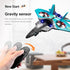 V17 2.4GHz 2 360 (Blue+2pcs Rc Plane Jet Fighter Stunt Remote Control Airplane with Batteries,Rc fighter jet drone