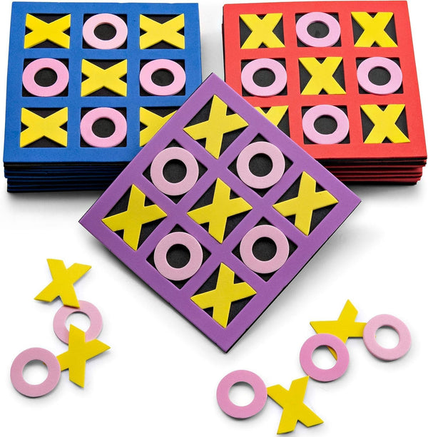 Tic Tac Toe (Bulk Pack of 120) 5"x5" Foam Tic-Tac-Toe Mini Board