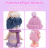 Goktvai 6 Sets 7.62cm/3 Inches, Set Doll Clothes for Adorable Mini Clothes Funny Doll Outfits Costume Accessories