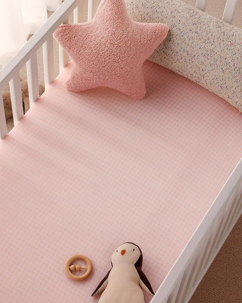 2 Pack, 52x28 Yoofoss Crib Sheets Girl Fitted Baby Crib Sheet Fits for Standard Crib and Toddler Mattress, Ultra Soft