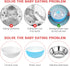 Silicone Tableware Sucker 3pcs, Double Sided Suction Cups Plates, Utensil Rest Plate