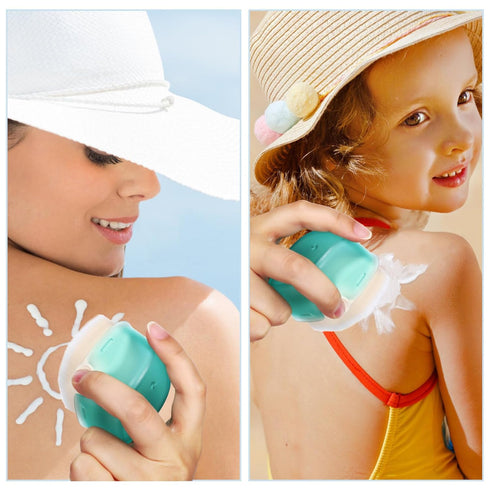 Abaodam Sunscreen Applicator for Kids Brush Set, Sun Lotion Applicator with Cover