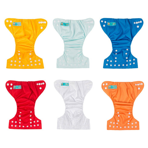 12pounds 6pcs 12 6SVB03 ALVABABY Newborn Cloth Diapers Pocket for Less Than Cloth Diaper with Insert