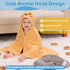8 Set, 2 55" 27.5" 6 0-5 Flasoo Pcs Toddler Towel Pcs Hooded Toddler Bath Towel, Large x Toddler Hooded Towel & Pcs