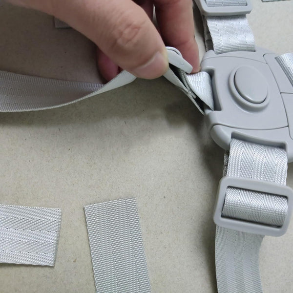 NEXAVKPR 5 Secure Point Harness Strap with Adjustable Length for Strollers High Chairs and Boosters Seats Easy