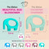 Teething Ring for Babies 0-6 Months - 5X Pain Relief Smart Teether, Cute Infant Chew Toy