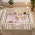 siphylline 50'' 50'' Breakfast Food Dance Funny Soft Padded Baby Gym & Activity Mat for Indoor Outdoor Water Resistant