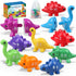 Toddler Dinosaur Montessori Toys for 1-4 Year Olds, Educational Travel Sensory Toys for Boys Girls Birthday Gift