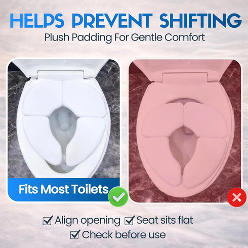 Mommy's Travel Potty Seat w/ Washable Carry Bag - Perfect for Travel - Padded for Soft Cushion - Portable Reusable