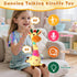 JISONCASE Tummy Talking Dancing Giraffe Baby Toy, Adjustable Volume Time Toy Repeating What You Say, Singing Mimicking