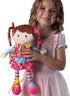 Sugar Snap Plush Learn to Dress Doll for Toddlers - 15" - Montessori Gift for 2 Year Old Girl