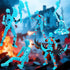 masijssa 13 T13 3D Set Dummy 13 Titan Action Figures (Grow in The Dark Blue) Action Figure Already Assembled Robot Nova