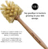 Murchison-Hume Natural Bottle Brush - Eco-Friendly & Biodegradable Bottle Brush with Beechwood Handle and Sisal
