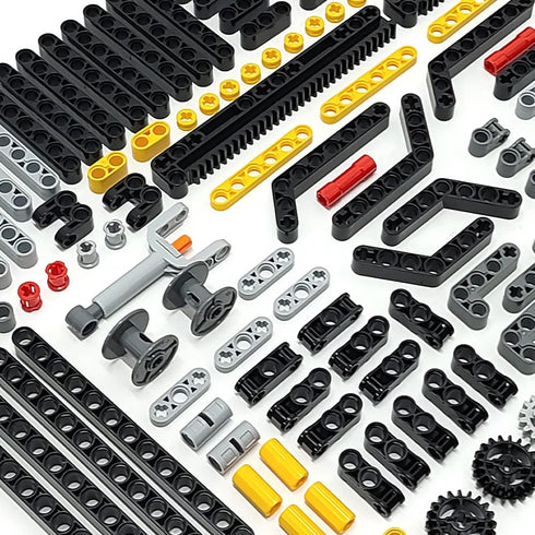 ZHX Technical Parts Beams Axles Connectors Bricks Sets - 457 Pieces for Technic Car MOC Building Block Toys