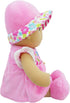 June Garden 12" Soft Dolly Malorie, Pink Dress - Stuffed Soft Baby Doll Gift for 1 2 3 Year Old Girls