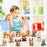 Sumind 12 Pieces Mini Stuffed Forest Animals Plush Toys, Cute Elephant, Lion, Giraffe, Tiger for Animal Themed Parties