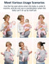 6-in-1 0-36 (7.7-66 lbs) Baby Carrier Newborn to Toddler, Ergonomic Infant Hip Seat Carrier with Storage Pocket
