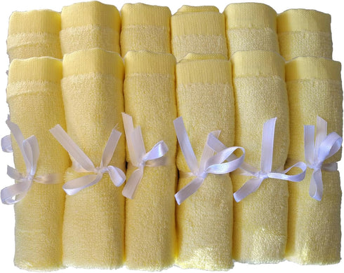BY LORA Soft Face Cloths for Newborn, Absorbent Bath Face Towels, Baby Wipes, Burp