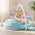 Tummy 012 Baby Play Mat, Whale Time Mat with Toys, Baby Activity Gym for Infants Months Sensory Floor Mat for Boys