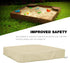 Hoypeyfiy (47 47 inches,59 59 inches) (Small47.2 47.2inches) Sandbox Sandpit Cover, Kids Sand Box Cover for Sand