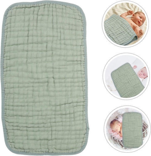 LOORGVEL 6pcs Cotton Burp Cloths Soft Muslin Washcloths for Newborns Absorbent Towels for Drool Sweat and Burping