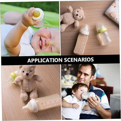 NUOBESTY Baby Bottle Drying Rack with Cover Portable Nursing Bottle Storage Box Baby Bottle Holder Dinnerware Organizer