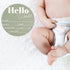 Jeffdad 7.08" Wooden Baby Name Announcement Sign, Birth Announcement Sign Hello World Newborn Photo Prop for Babies