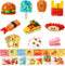 SKINOSM Valentine's Day Cards for Kids - 28 PCS Dessert Block Valentines Day